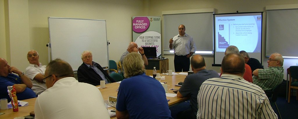 NEDCPC July 2013 Photo of Driver CPC Course Eddie Rods showing drivers